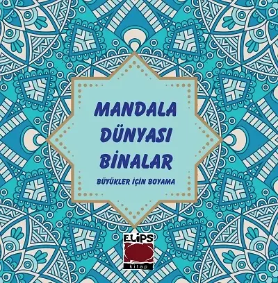 Mandala Dünyası-Binalar (Büyükler İçin Boyama)