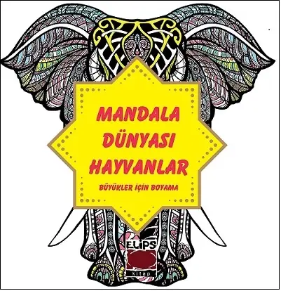 Mandala Dünyası-Hayvanlar (Büyükler İçin Boyama)